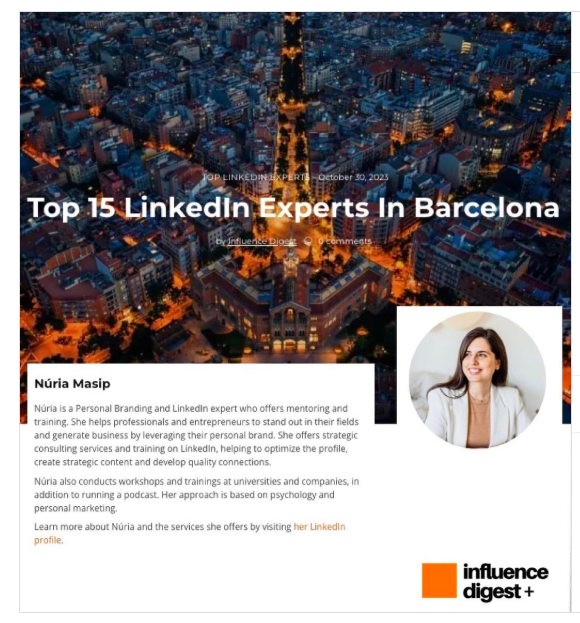 Influence Digest — Top 15 LinkedIn Experts Barcelona